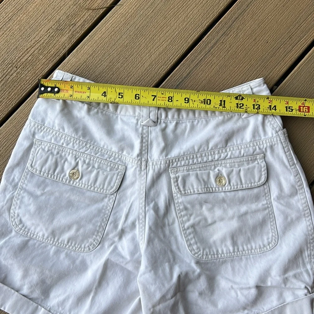 Y2K light khaki Bermuda mom shorts size 4